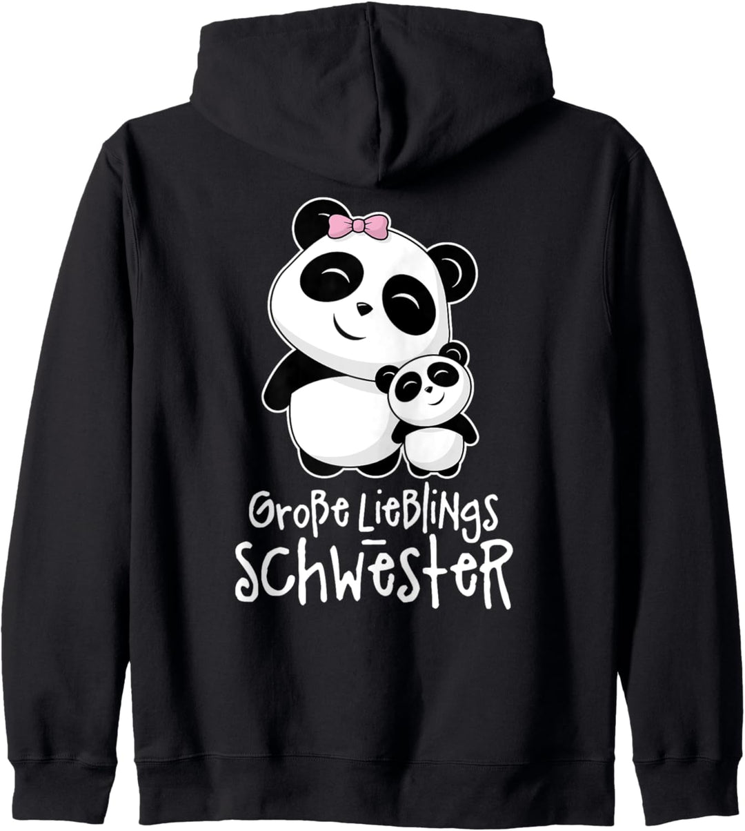 Grosse Lieblingsschwester Süsse Pandas Panda Baby Geschwister Kapuzenjacke