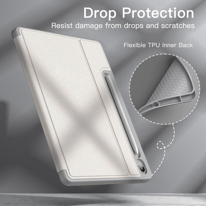 JETech Hülle für Samsung Galaxy Tab S10 FE Plus/S10 FE+ 13,1 Zoll mit S Pen Halter, Dünn Folio Ständ