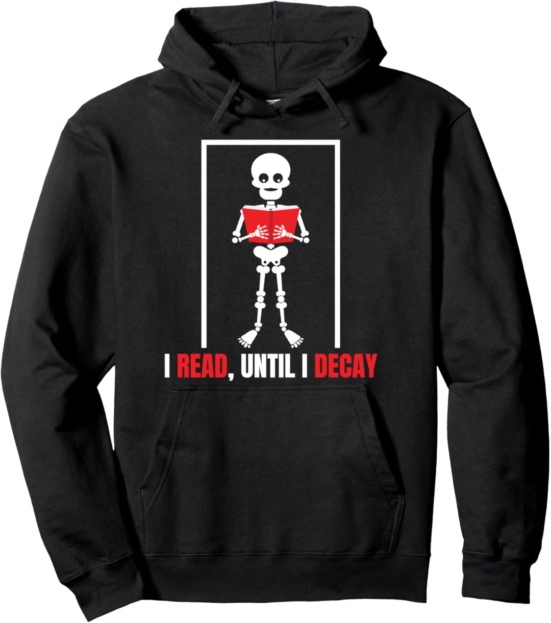 Lesen Buch Skelett Verwesen Geschenk Hoodie Pullover Hoodie