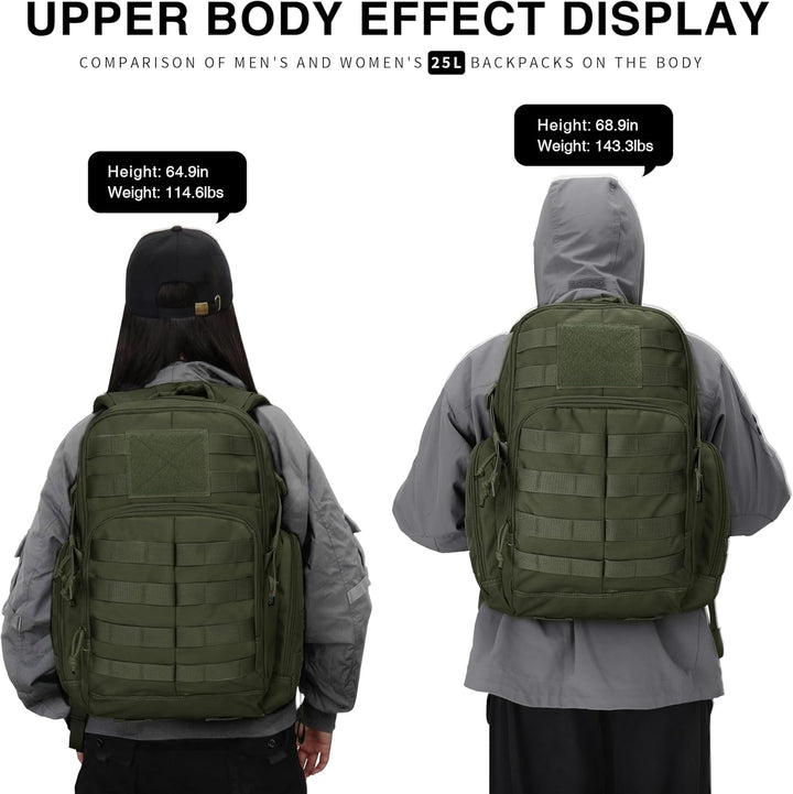 Mardingtop 25L/28L/40L Militär Rucksack Herren Arbeit für Taktischer Assault Wandern Reisen Outdoor