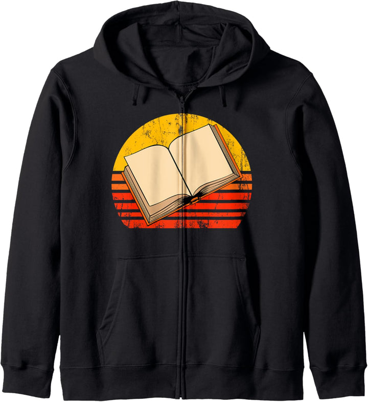 Retro Vintage Bookish Lesen Leseratte Bücherwurm Literatur Kapuzenjacke