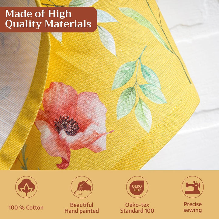 Maison d' Hermine Just Florals 100% Baumwolle Set von 3 Multi-Purpose Küchenhandtuch | Bar Handtüche