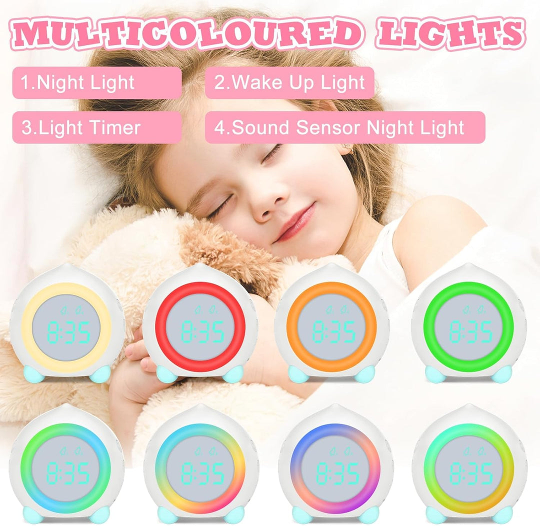 Ayybboo Kinderwecker Digitaler,Wecker Digital Sonnenaufgangssimulator Kinderwecker für Mädchen Junge
