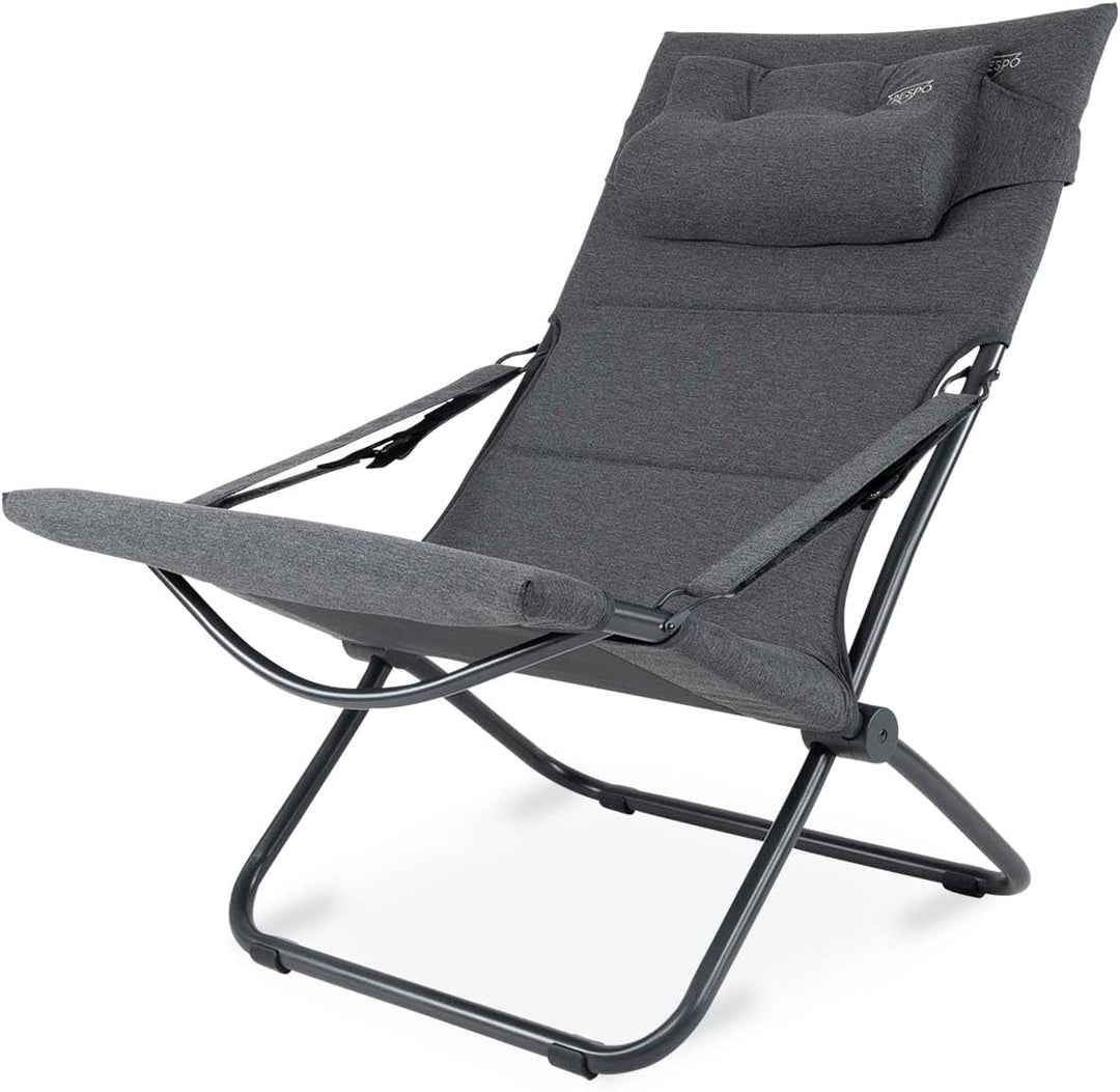 Crespo Campingstuhl AP263 Tex Supreme Garten Liege Stuhl Lounger Klappstuhl Alu Multi, Multi