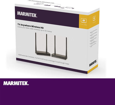 Drathlose HDMI Extender - Marmitek TV Anywhere Wireless HD - 1080p Full HD - Flächendeckendes Bereic