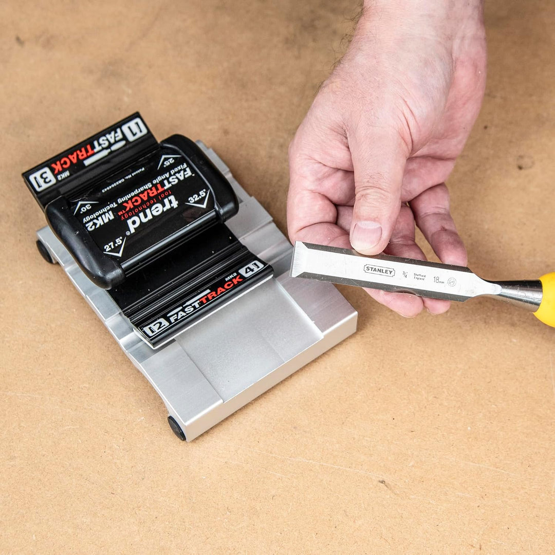 Trend Fast Track MK2 Schärfer, Ideal für alle Meissel und Hobeleisen von 3 mm bis 65 mm Breite, Diam