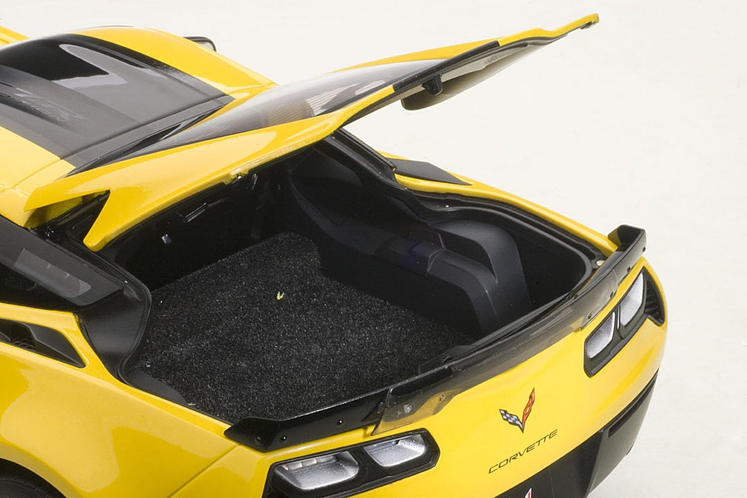 AUTOart – 71260 – Modellbau – Chevrolet Corvette C7 Z06 C7R Edition – 2015 – Echelle 1/18, gelb/schw