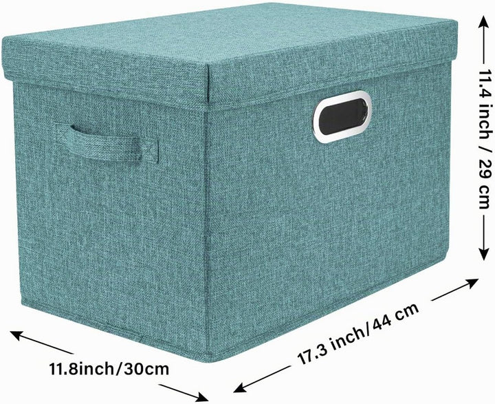 TYEERS Aufbewahrungsbox mit Deckel Gross, Stoff, Faltbare, Waschbare, Kisten Aufbewahrung mit Deckel