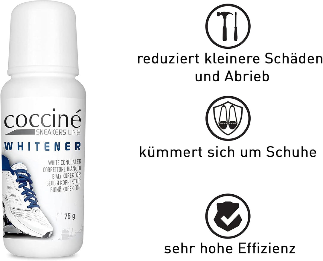 Cocciné - Sneaker Whitener, Schuhreiniger Weisse Schuhe, Schuh Weissmacher, Sneaker Cleaner Weiss, S