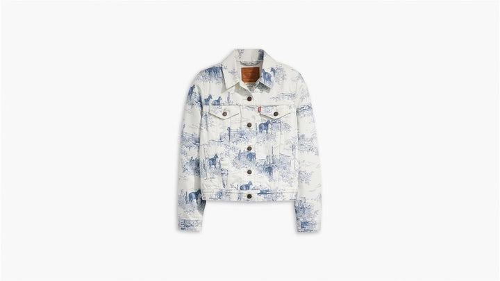 Levi's Damen Original Trucker Denim Jacke XS Western Toille, XS Western Toille