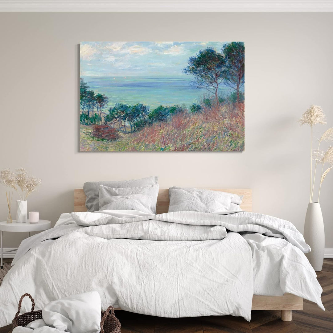 Printed Paintings Leinwand (80x60cm): Claude Monet - Die Küste von Varengeville 80x60 cm, 80x60 cm