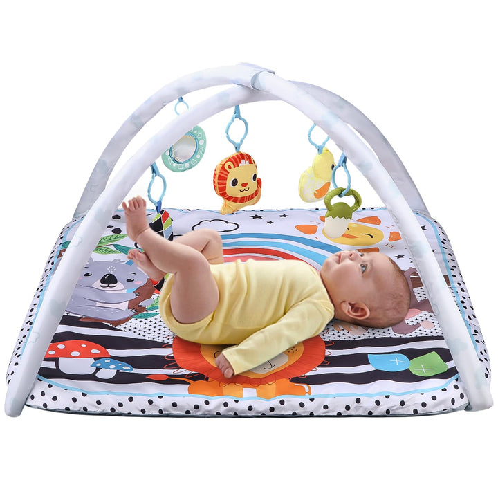 Baby-Spielmatte, Babyspielzeug 0-6 Monate, Babymatte Baby, Play Arch Baby Gym, Verstellbarer Bogen,