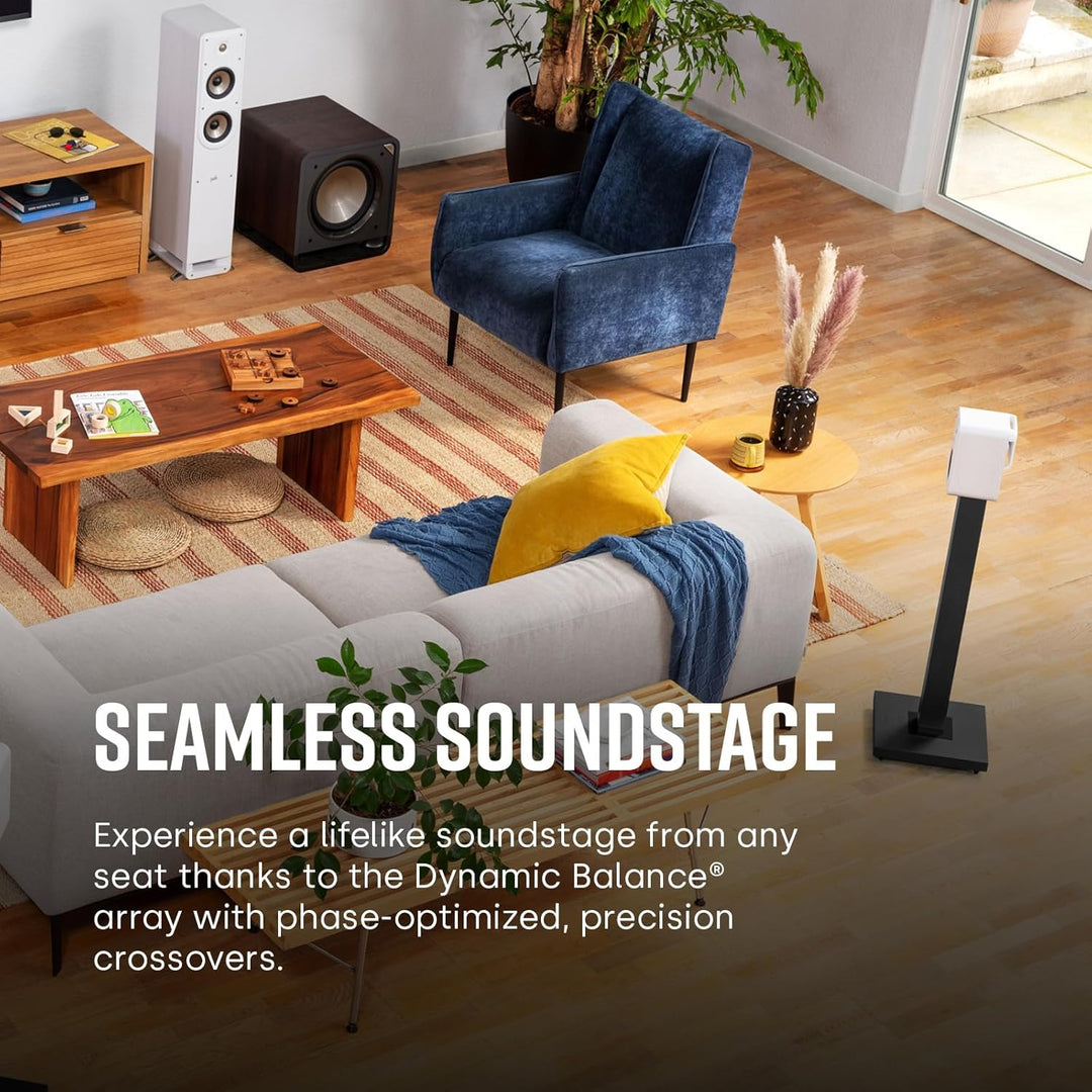 Polk Audio Signature Elite ES10 hochauflösende Surroundlautsprecher fürs Heimkino, Stereo Lautsprech