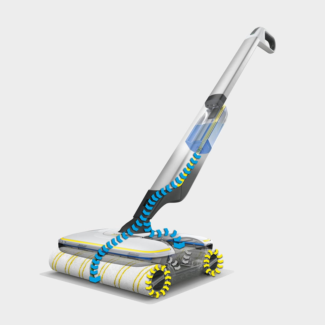 Kärcher Hartbodenreiniger FC 7 Cordless Plus Stone, kabelloser Bodenreiniger mit 4 rotierenden Mikro