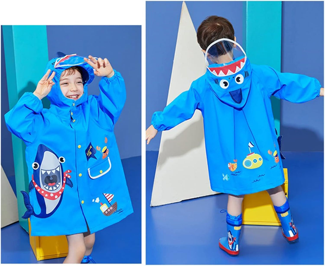 Hovkib Kinder Regenponcho Kleinkind Regenmäntel Jungen Mädchen wasserdichte Regenjacken Unisex Regen