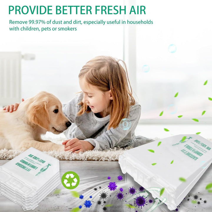 10 Staubsaugerbeutel und 1 Motorschutzfilter +1 Hygienefilter für VK 135 VK136