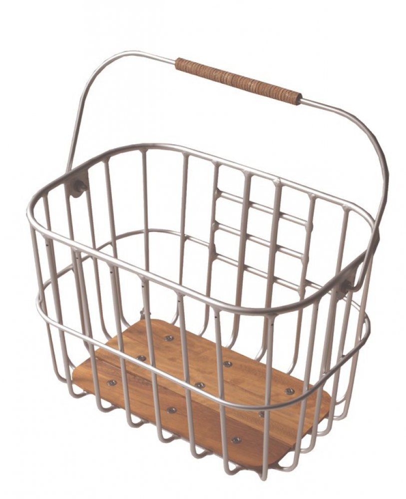 Brooks Fahrradkorb Hoxton Wire Basket 25 Liter, Silber, 80041010