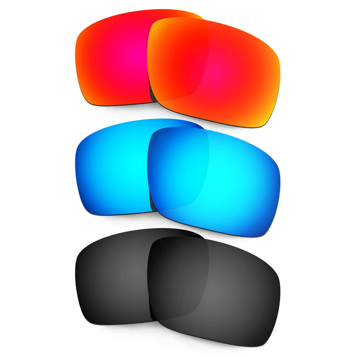 HKUCO Plus Mens Replacement Lenses for Oakley Triggerman - 3 Pair