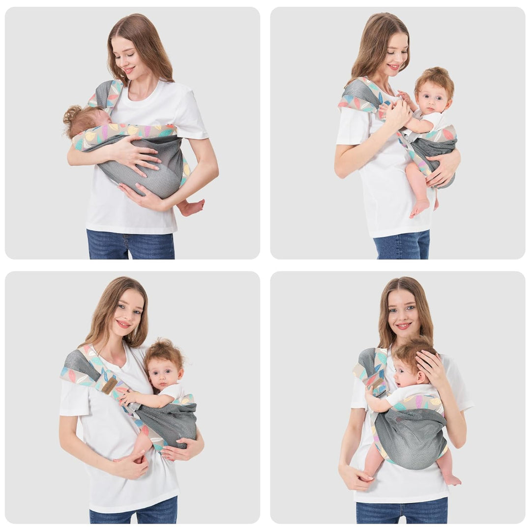 IULONEE Tragetuch Baby Babytrage Neugeborene Ab Geburt Verstellbare Babytrage Auf Einer Schulter Erg
