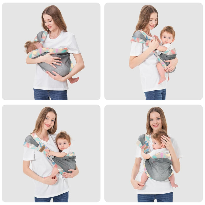 IULONEE Tragetuch Baby Babytrage Neugeborene Ab Geburt Verstellbare Babytrage Auf Einer Schulter Erg