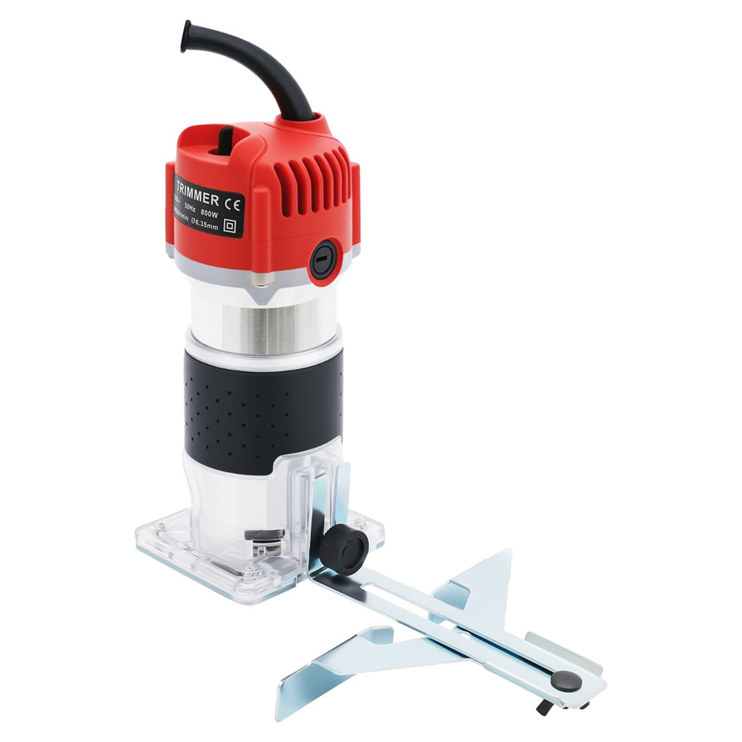 Holzfräse 800W Electric Hand Oberfräse 30000 U/min Holzschneider Trimmer Einhandfräse Schneidedurchm