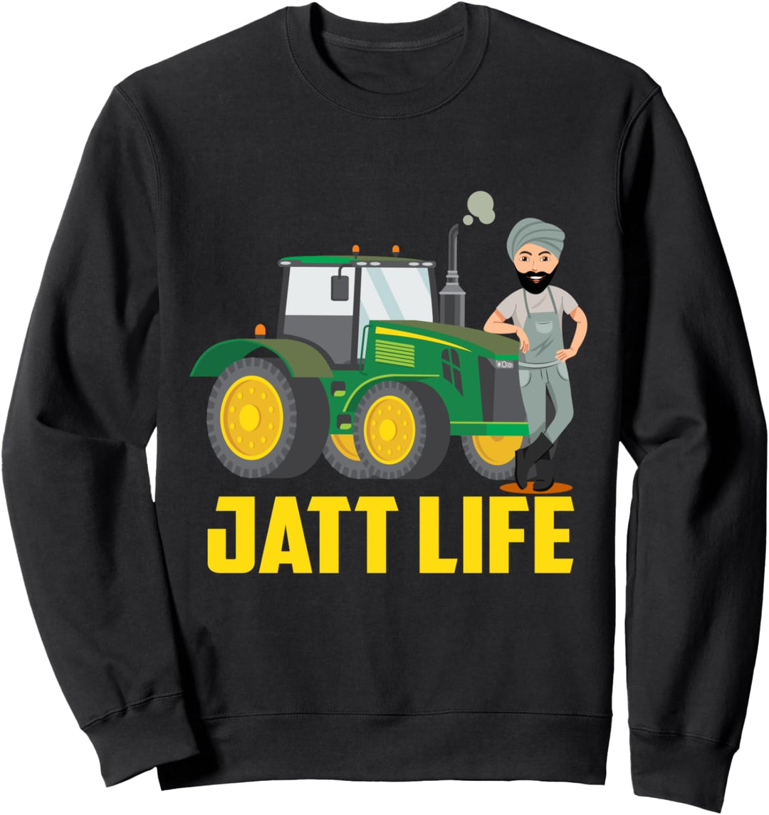 Onkel Jee Punjabi Bauer Jatt Life Tractor Sweatshirt