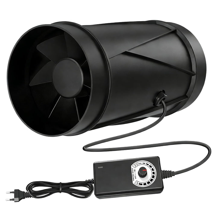 150mm Rohrventilator, Regelbar Rauchabzug Ventilator, 587 m³/h Rohrlüfter, Inline-Rohrventilator mit