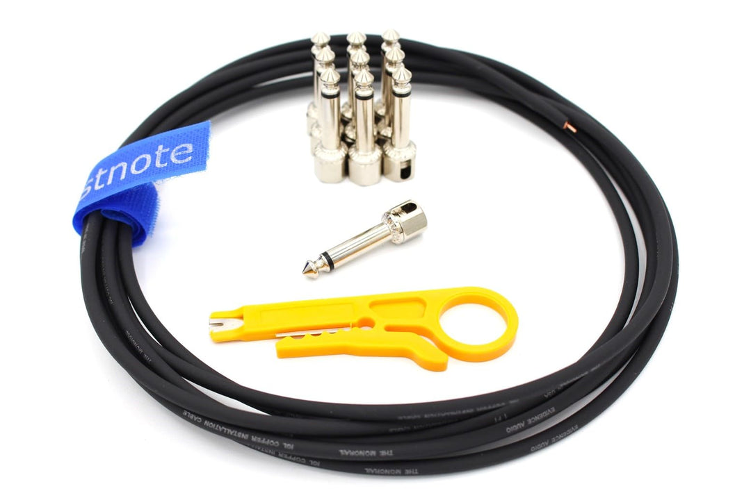 Evidence Audio geistnote 's The Monorail, schwarzes Kabel, SIS (lötfrei) Pedalboard Kit – 20 SIS Ste