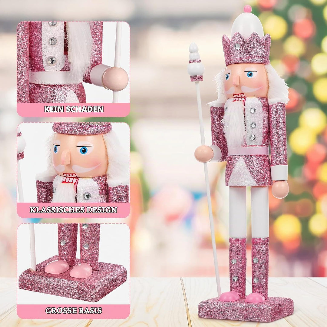 VALICLUD Nussknacker Zahlen Holz Puppen Decor Nussknacker Weihnachten Dekorationen für Home Soldat F