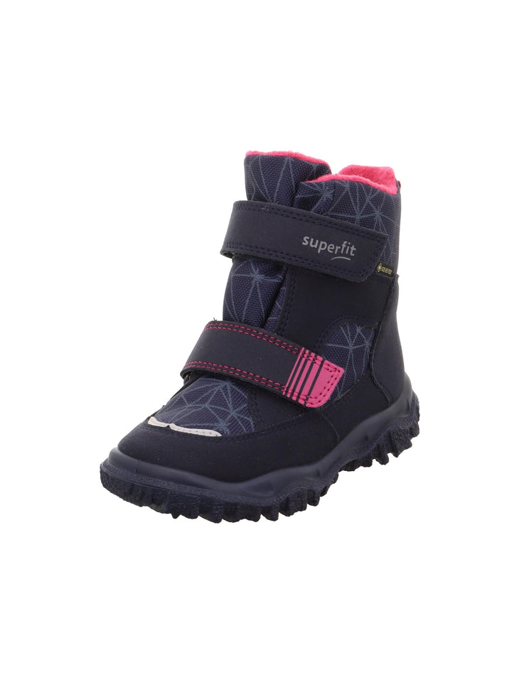 Superfit Mädchen Husky Warm Gefütterte Gore-tex Schneestiefel 26 EU Weit Blau Pink 8020, 26 EU Weit