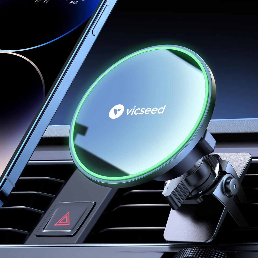 VICSEED Handyhalterung Auto Magnet Lüftung für Magsafe Autohalterung [Starker Magnet mit 20 xN55] Ma