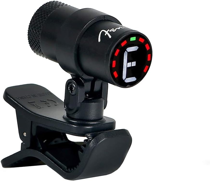 Fender© Bullet Tuner, black & Dragon Guitar Capo – Handlich & geeignet für jeden Spieler – Schwarz B