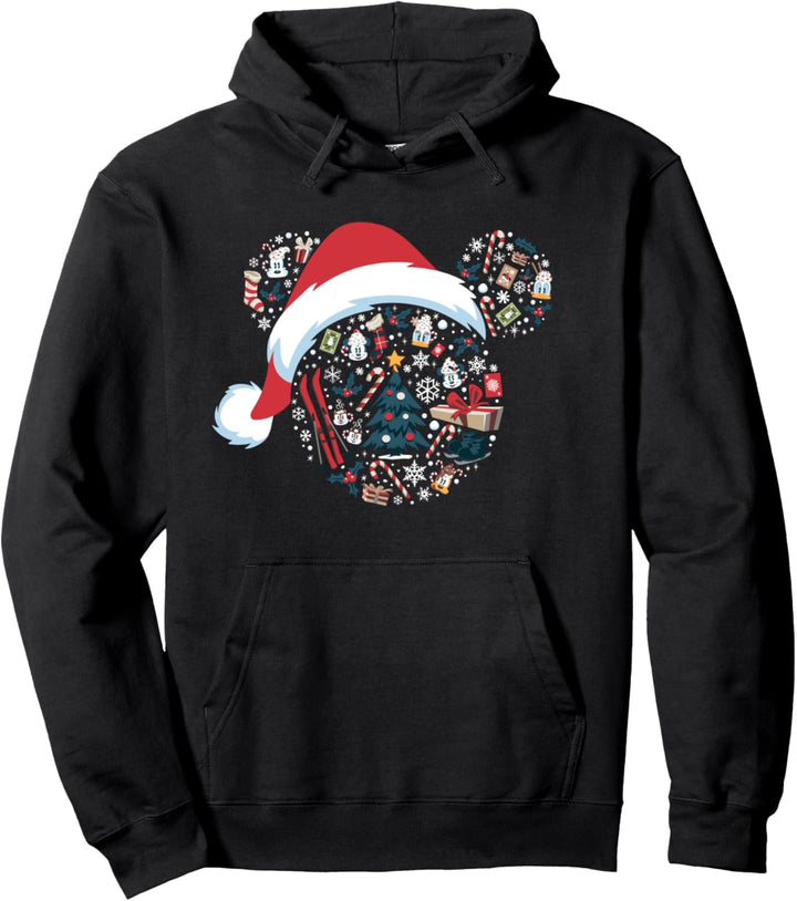 Disney Mickey Mouse Icon Winter Lodge Holiday Pullover Hoodie