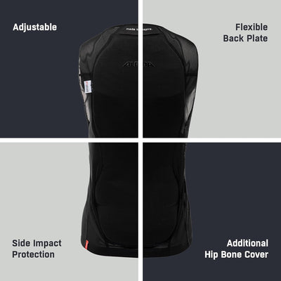 ALPINA PROSHIELD WOMEN VEST - Flexibler, Atmungsaktiver & Individuell Einstellbarer Rückenprotektor