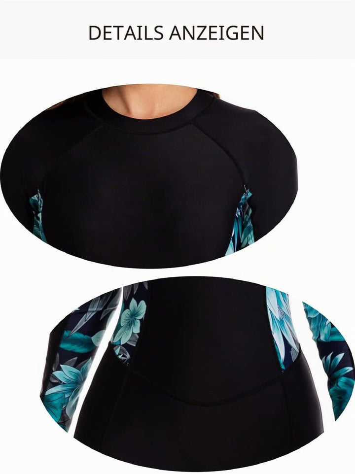 Elegant und Funktional Kurzarm,Ärmellos,Langarm Damen Badeanzug für Surfen,Strand,Sonnenbaden XXL 86