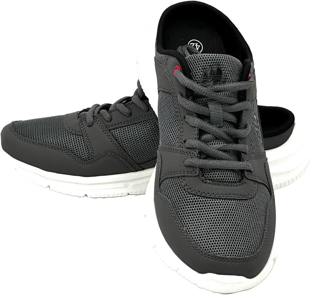 Ablovo® Damen Herren Pantoletten Sandalette Slipper Sabots Sneaker Freizeit 36 EU Dunkelgrau, 36 EU