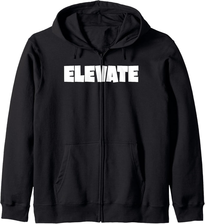 Motivierend "ELEVATE" Kapuzenjacke