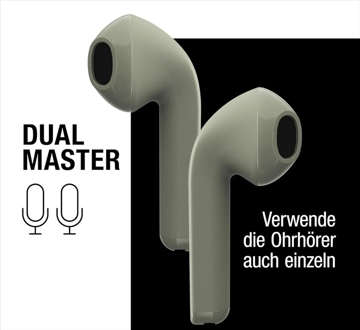Fresh 'n Rebel Twins Core, True Wireless kabellose In-Ear Bluetooth Kopfhörer, mit Sprachassistent,