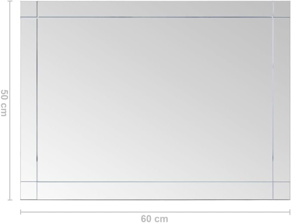 vidaXL Wandspiegel Spiegel Badspiegel Kosmetikspiegel Dekospiegel Schminkspiegel Badezimmerspiegel F