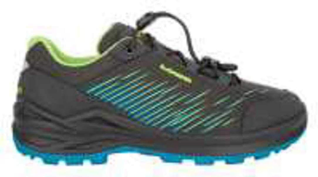 LOWA Halbschuh ZIRROX GTX LO JUNIOR 26 EU Anthrazit Türkis, 26 EU Anthrazit Türkis
