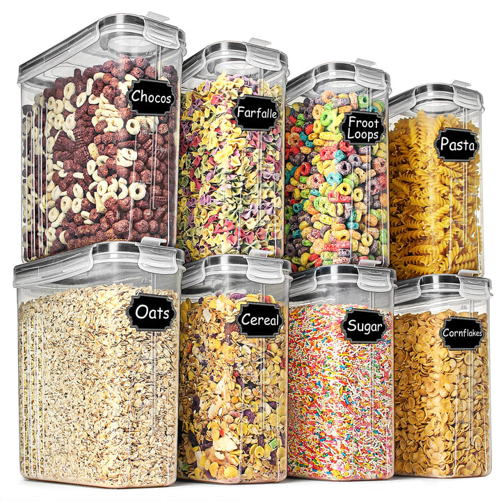 Wildone Frischhaltedosen, luftdicht, Vorratsdosen für Müsli und trockene Lebensmittel, Zucker, Mehl,