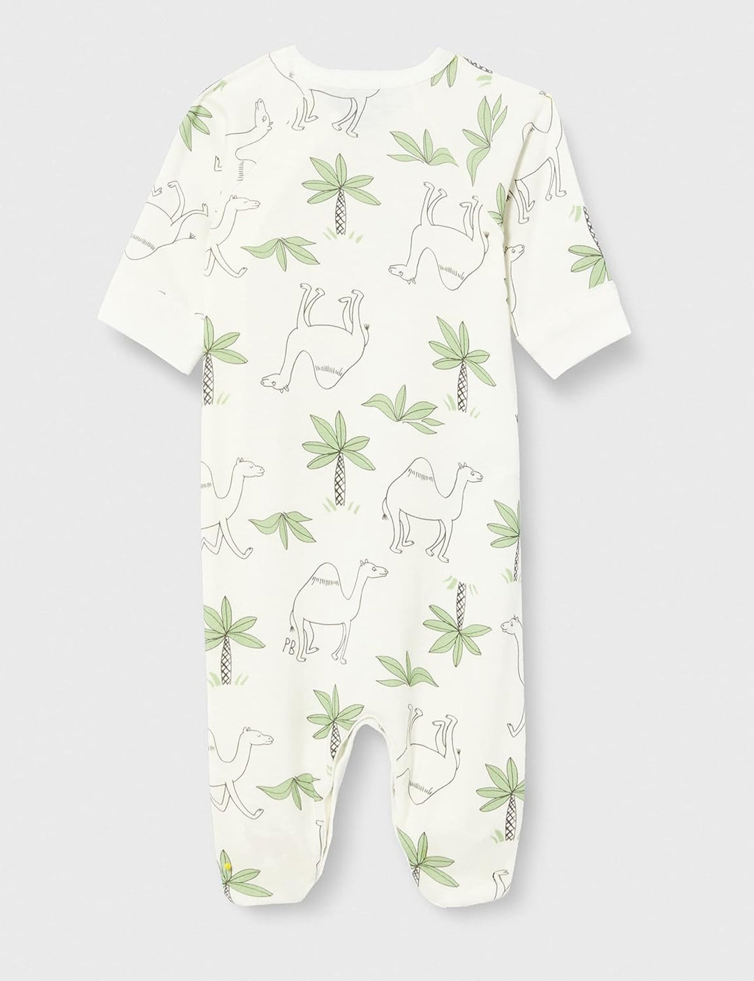 Petit Bateau Unisex Baby Schlafanzug mit Reissverschluss 18 Monate Weiss Marshmallow / Mehrfarbig, 1