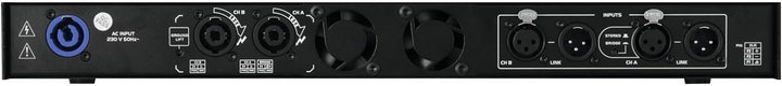 Omnitronic XDA-1002 Class-D-Verstärker | Stereo-PA-Verstärker mit Schaltnetzteil, 2 x 510 W / 4 Ohm,