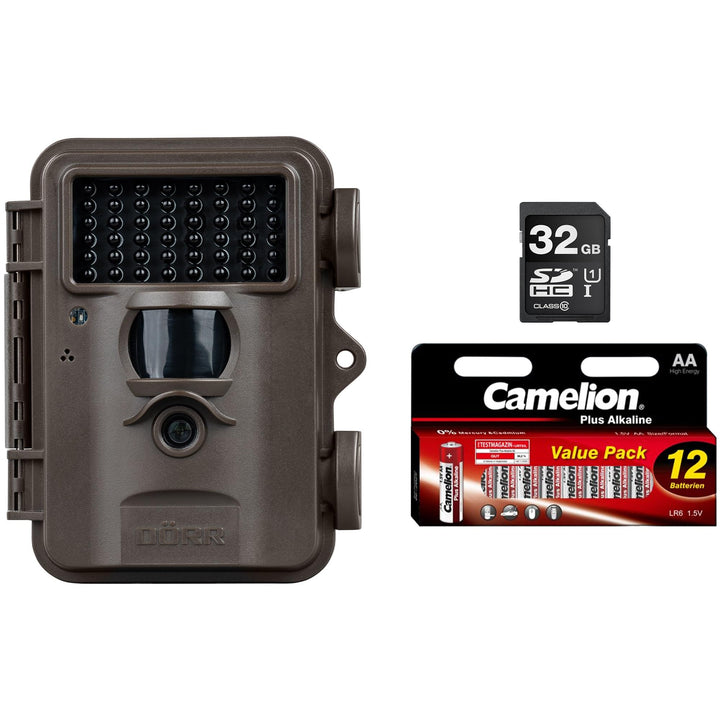 DÖRR Snapshot Mini Black 30MP 4K Komplettset | Überwachungskamera - Wildkamera - Fotofalle - 30MP -