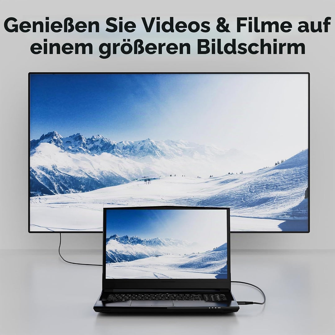 Unidirektional 2m USB A 3.0 auf HDMI AdapterKabel(Für die erste Verwendung ist eine Treiberinstallat