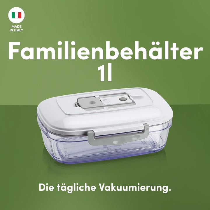 Magic vac ACO1093 Vakuumbehälter, 1 Liter, Grau/Transparent