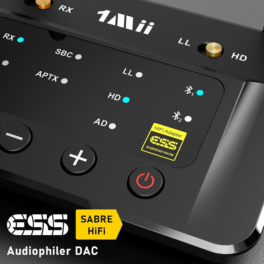 1Mii Bluetooth 5.0 Transmitter Sender Empfänger für TV, Large-2