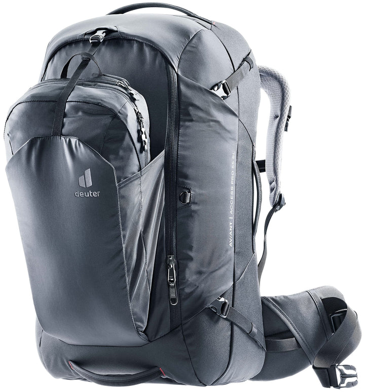 deuter AViANT Access Pro 55 SL Damen Reiserucksack mit Tagesrucksack Schwarz, Schwarz
