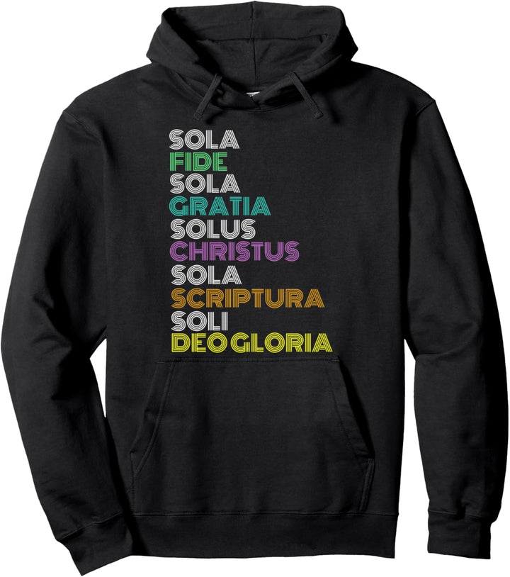 Reformierte christliche Fünf 5 Solas Reformation Day Church Pullover Hoodie