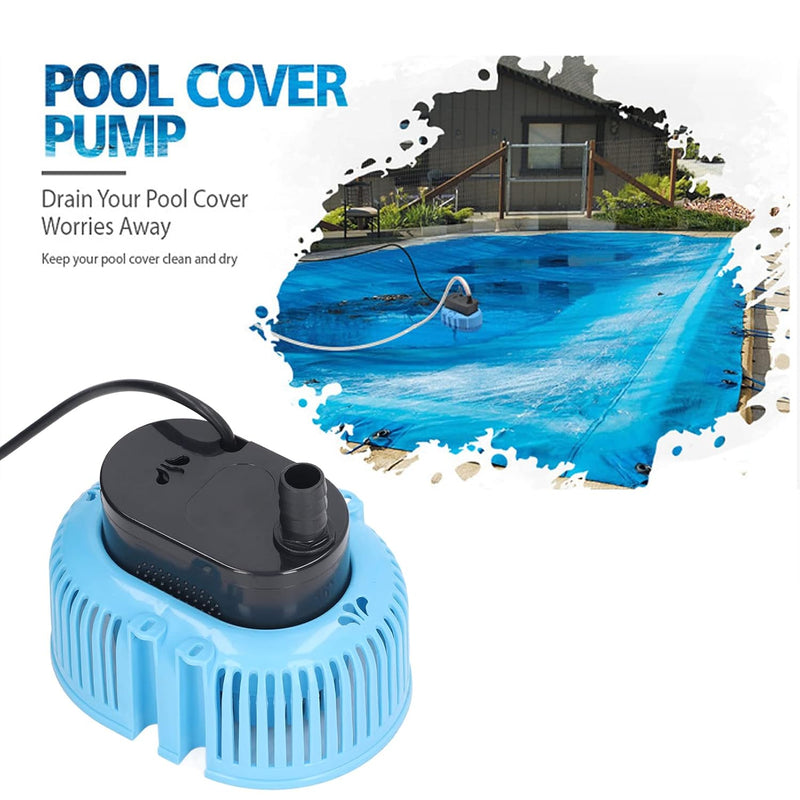 Poolabdeckungspumpe, Tauchpumpe für Poolabdeckungen, Geräuscharm, IPX8, Wasserdicht, 75 W, für Zuhau